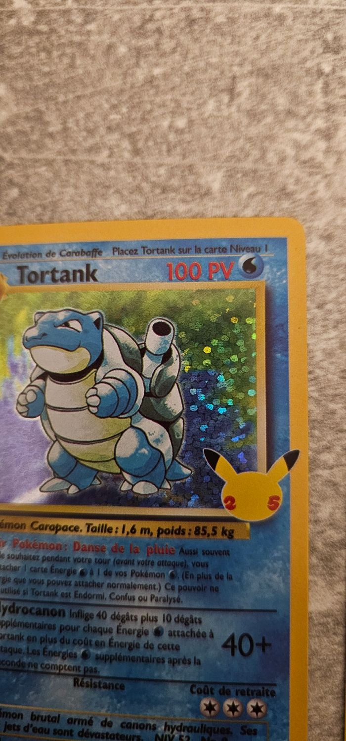 Carte Pokémon Tortank Célébration 25 ans - photo numéro 3