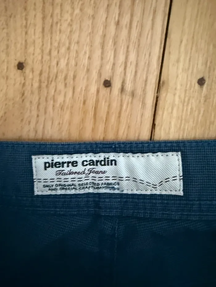 Pantalon droit bleu marine pierre cardin en très bon état - photo numéro 5