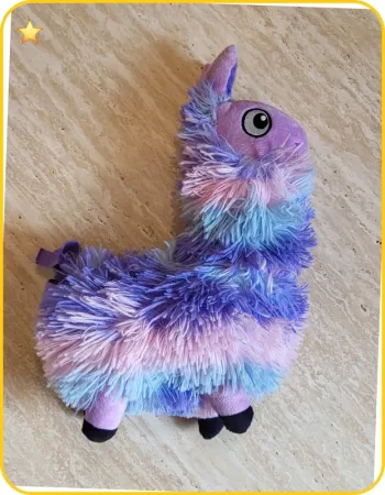 Peluche Lama multicolore douce et fluffy – Tommy Toys - Très bon état