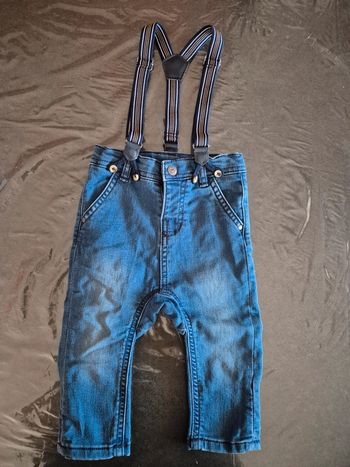 Pantalon jeans avec bretelle amovible