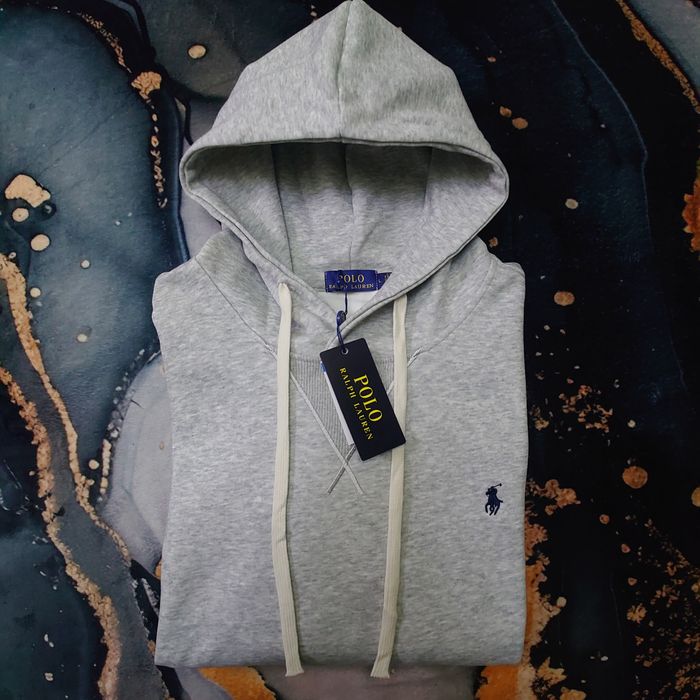 Sweat à capuche Ralph Lauren - Taille L - Couleur gris logo brodé - NEUF - photo numéro 1