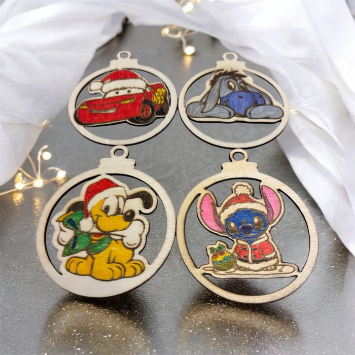 Boule de Noel Disney en bois - photo numéro 2