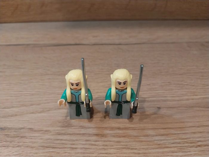 Figurines type lego 2 guerriers elfes seigneur des anneaux - photo numéro 5