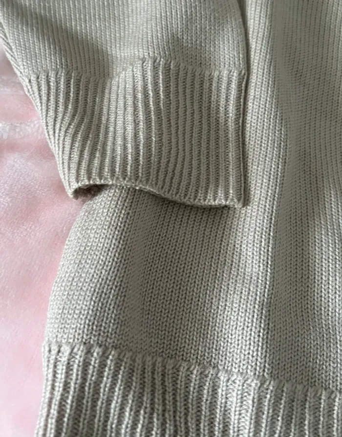 Pull col V marron - photo numéro 3