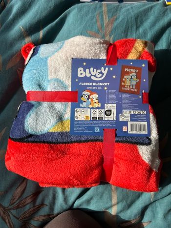 Couverture bluey Noël neuf
