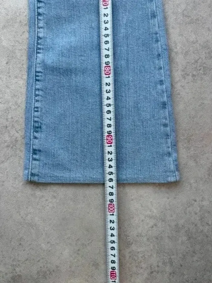 Jeans Levi's 518 W32 FR42 coupe patte d'eph évasé bleu Femme Women pan547b - photo numéro 4