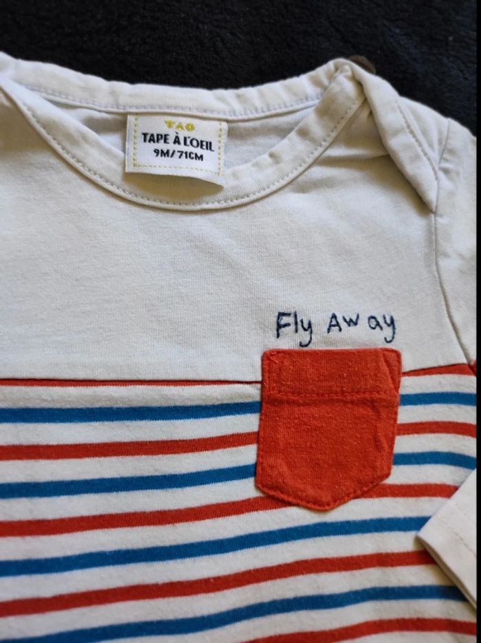 Tee shirt manches longues 9 mois - photo numéro 3