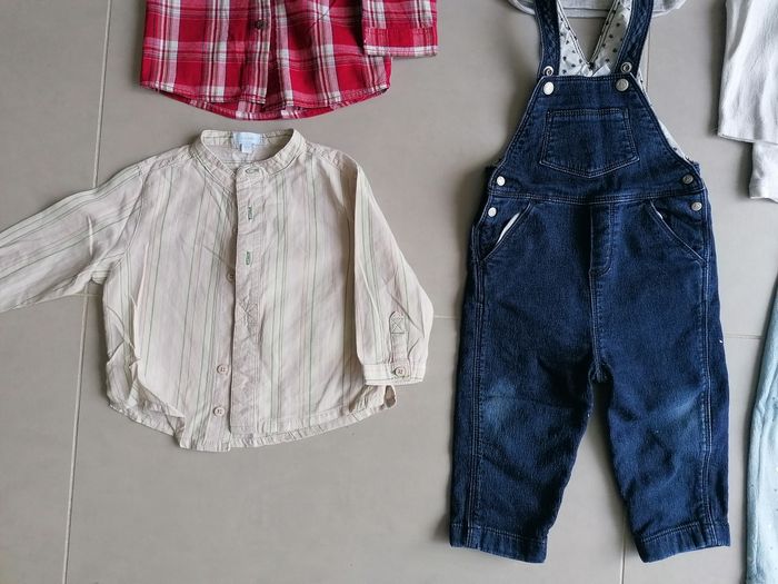 Lot 9 vêtements garçon 12 mois - photo numéro 8
