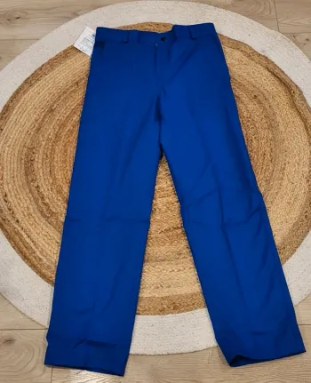 Pantalon bleu neuf avec étiquette Adolphe Lafont T42