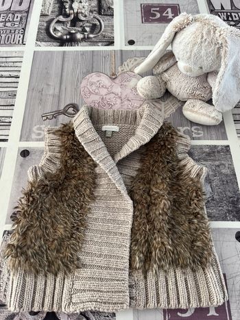 Gilet fourrure sans manche