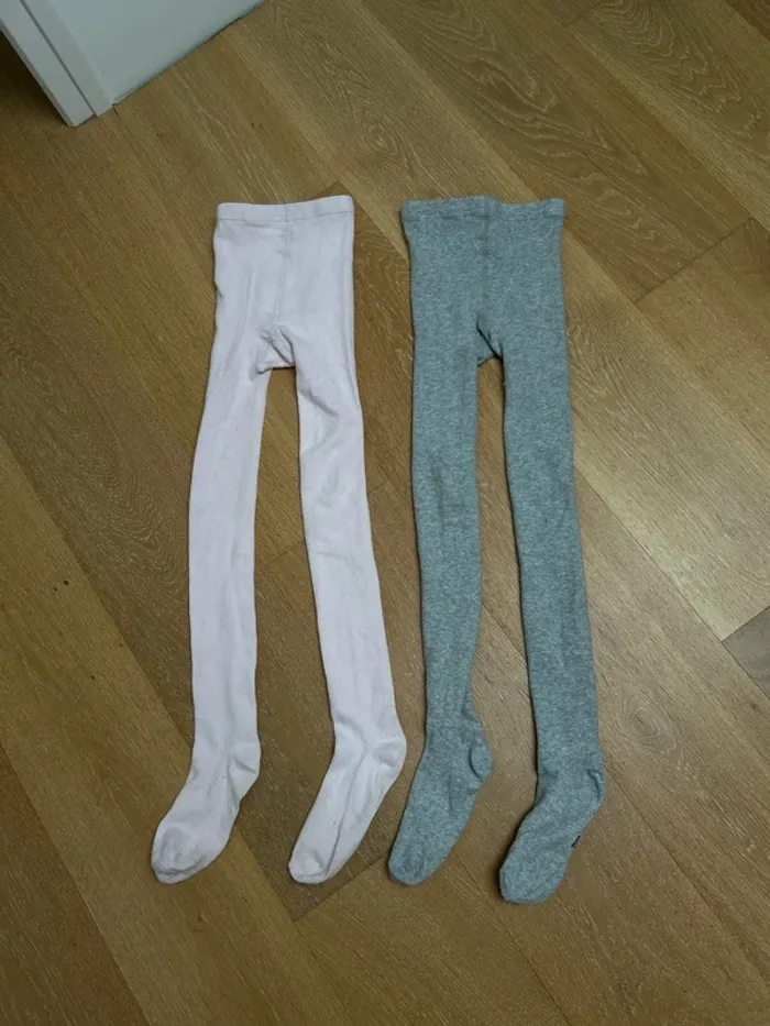 Lot de deux collant fille 10-12 ans