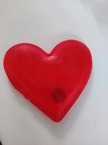 Chaufferette coussinet coeur reutilisable