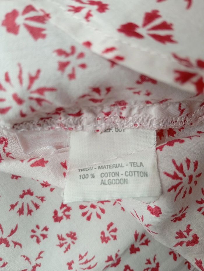 Blouse blanche fleur rose Lili Gaufrette taille 2 ans - photo numéro 6
