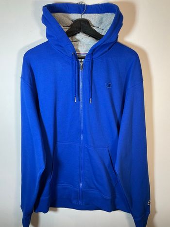 Sweat zippé à capuche bleu roy pour homme Champion taille 629