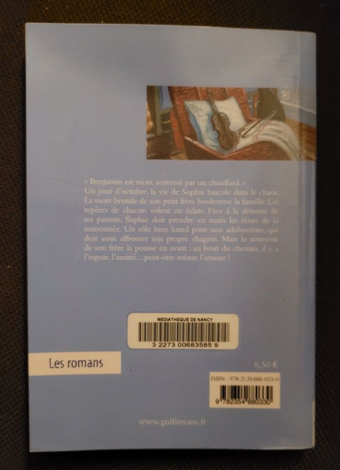 Livre "Adieu Benjamin" - Chantal Cahour- État neuf - photo numéro 2