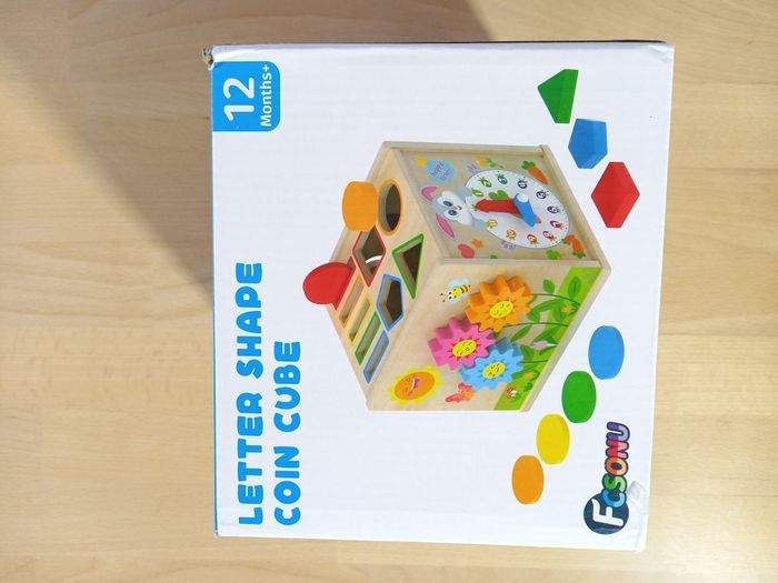 🧵 Cube d'éveil tri de formes - photo numéro 3
