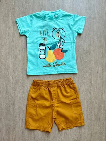 Ensemble short t-shirt 18 mois