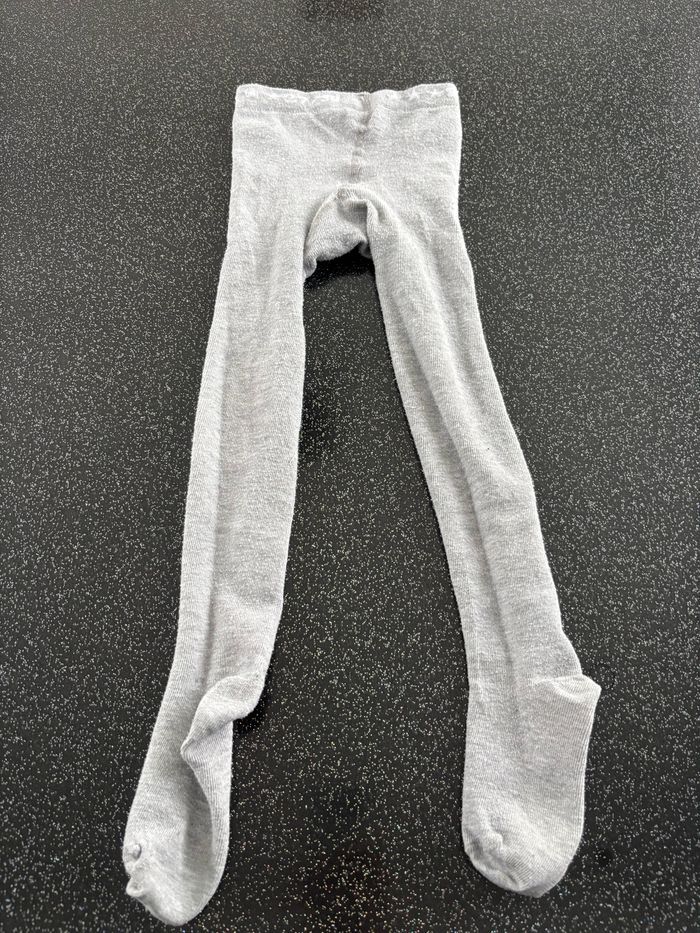 TAO - collant gris paillettes fille 27-30