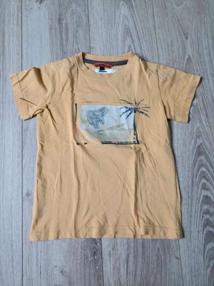 T-shirt moutarde savane