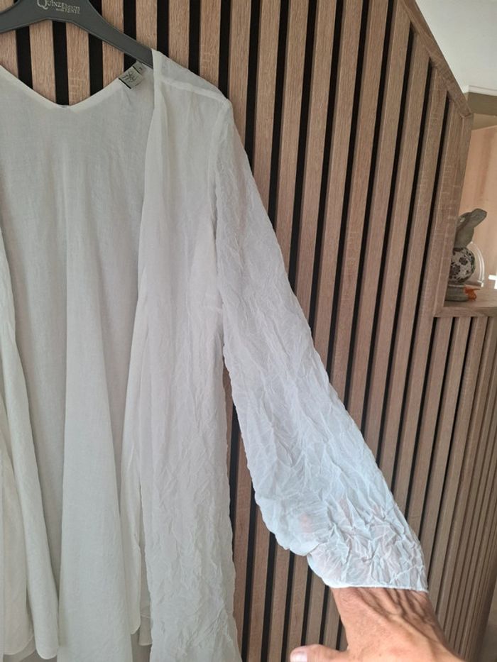 Veste longue blanche Mais il est où le soleil ? T 40 - photo numéro 6