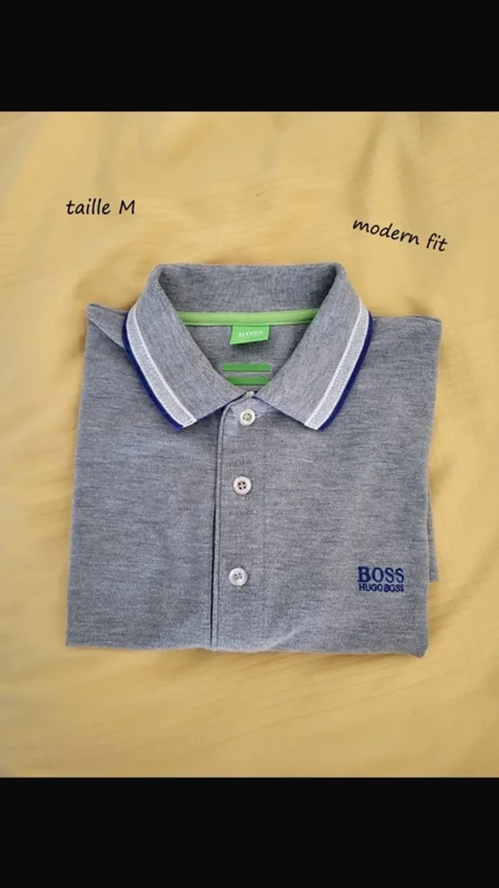 Polo manche courte Hugo Boss taille M coupe modern fit impeccable - photo numéro 2