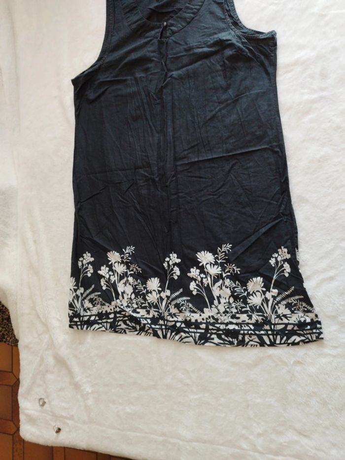 Robe été femme sans manche légere marque kwoman noir taille 48 - photo numéro 3