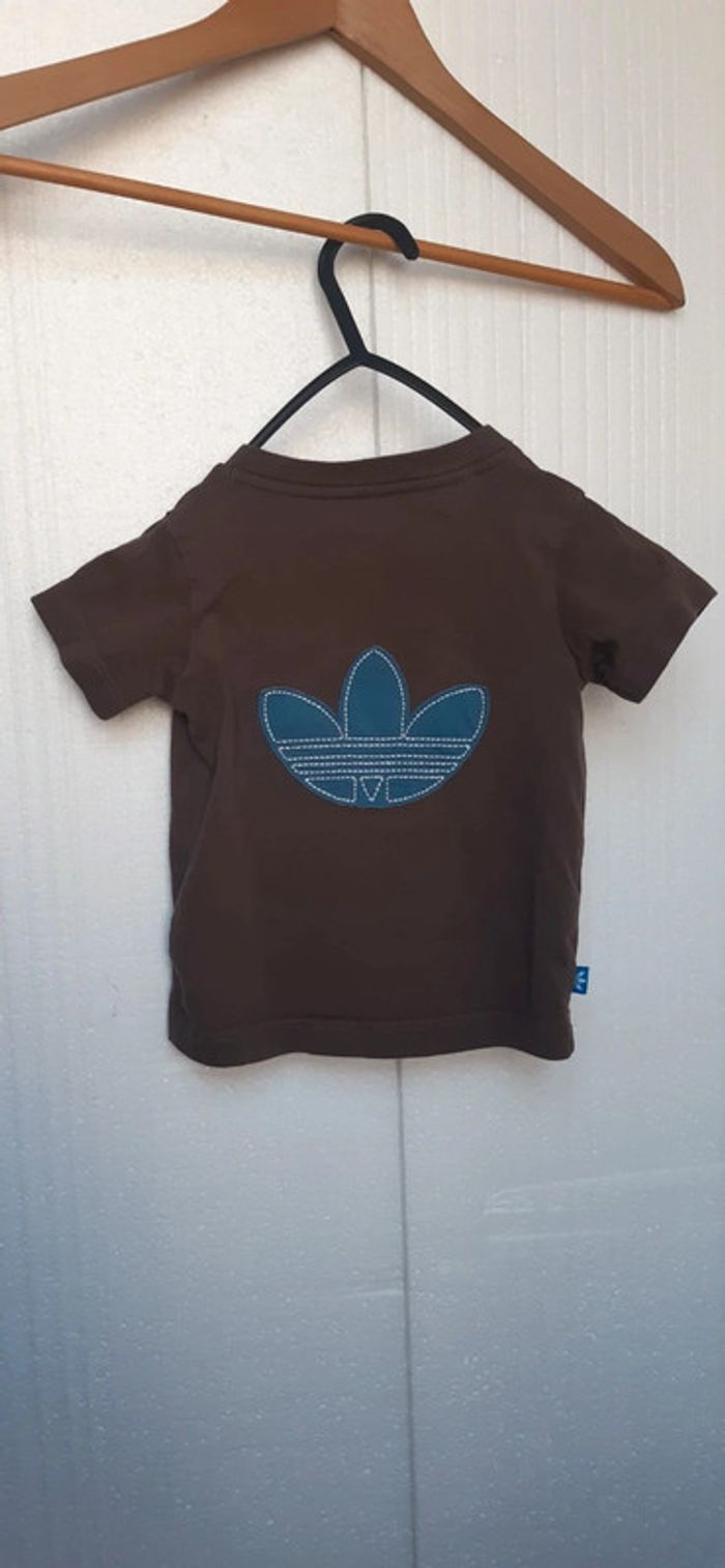 Tee-shirt manches courtes 9-12mois Adidas - photo numéro 2