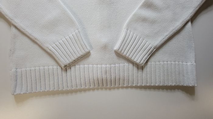 Sweat zippé blanc Chaps – Taille L – excellent état – logo brodé - photo numéro 6