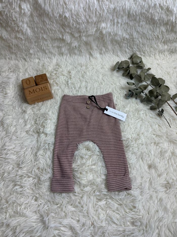 Legging mauve 1+ in the family taille 3 mois