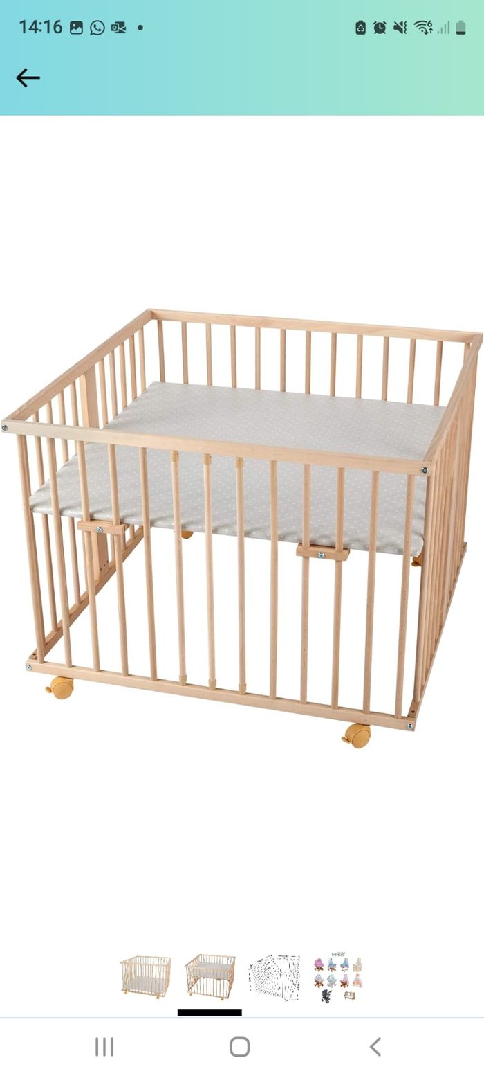 Parc bébé WALDIN en pin massif - photo numéro 2