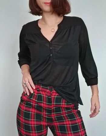 Blouse casuale noire