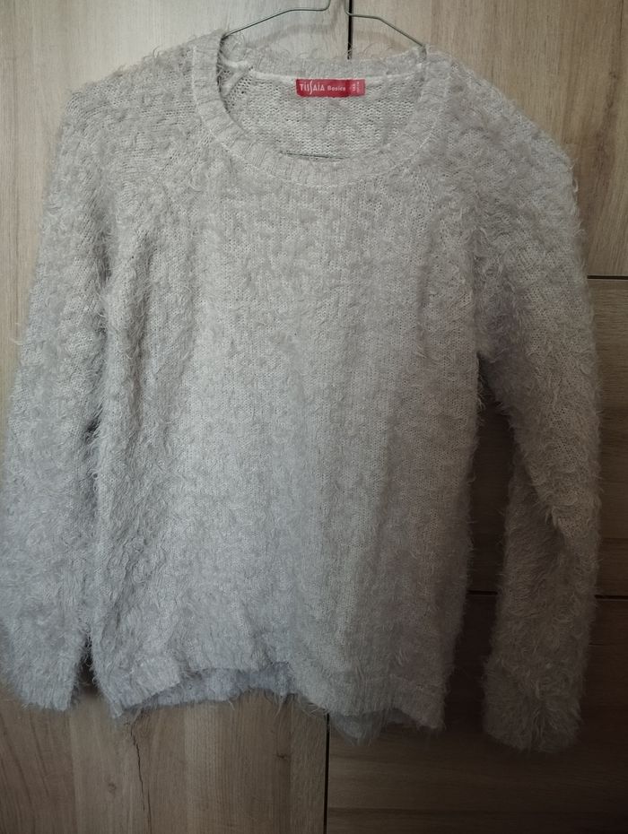Pull blanc pour enfant