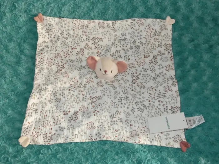 Doudou souris plat lange Vertbaudet grenier 🐭 Neuf - photo numéro 3
