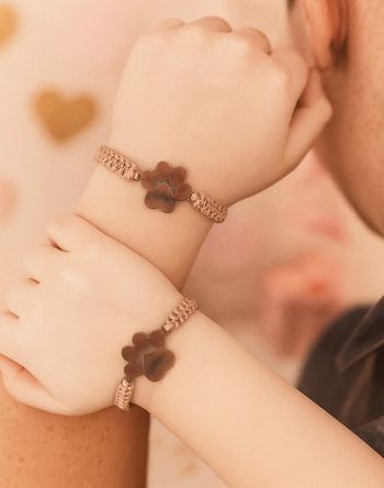 Bracelet patte beige