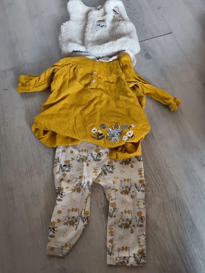 Ensemble 3 pièces fille hiver