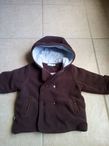 Manteau chaud marron 6 mois