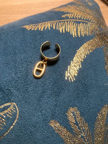 Bague acier inoxydable avec breloque