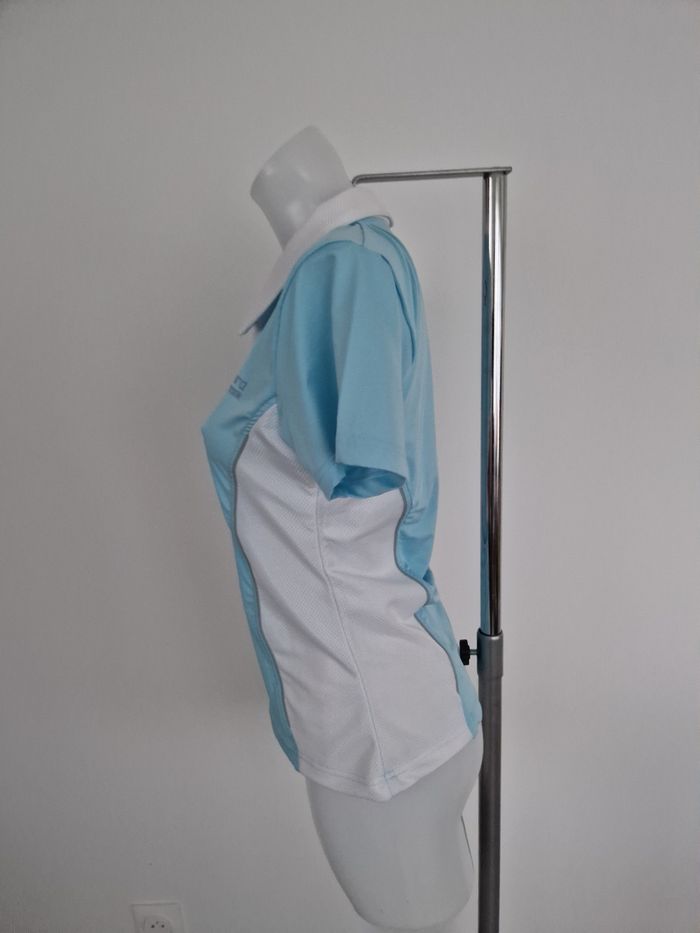 Polo d'équitation bleu, blanc Askara Compétition - photo numéro 3