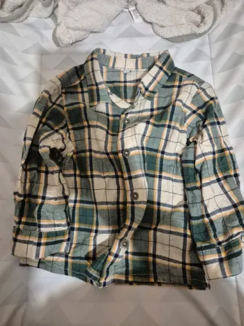 Chemise à carreaux 12mois
