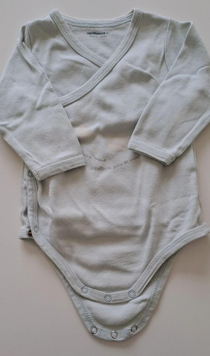 Lot de 3 bodies manches longues Vertbaudet 12 mois - photo numéro 7