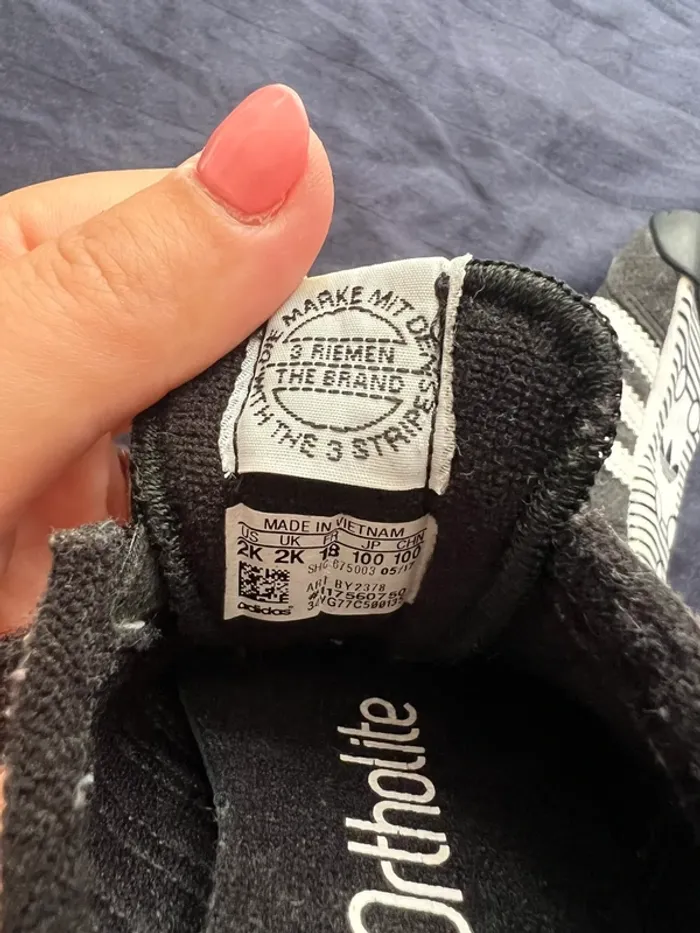 Basket adidas Mixte bébé Dragon L2w Crib Sneakers Basses, taille 18 très bon état - photo numéro 6