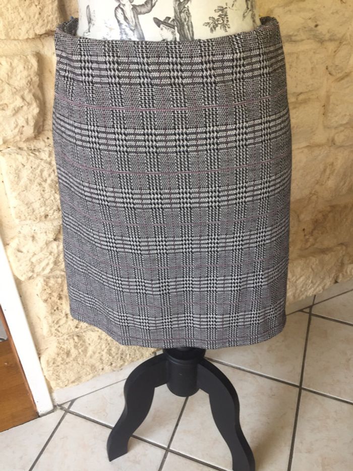 Jupe style pied de poule TXXL