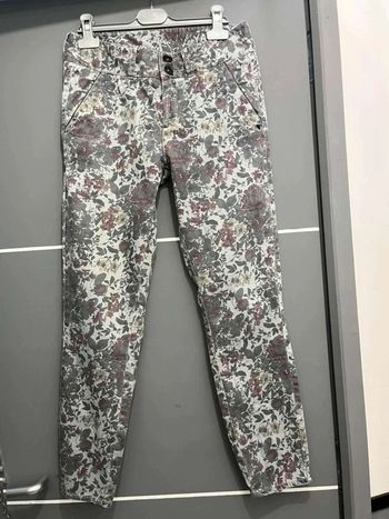 Pantalon femme DDP W27 36/38 fleurs