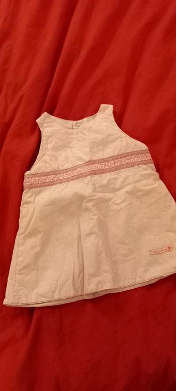 Jolie robe rose pale 9 mois coton