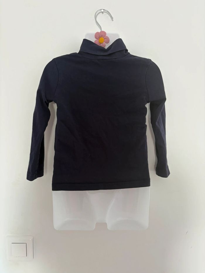Pull col roulé bleu marine Primark - Taille 2/3 ans (98 cm) - photo numéro 3