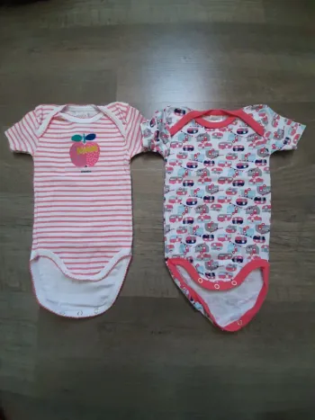 Lot de 2 bodys Absorba 9mois neuf