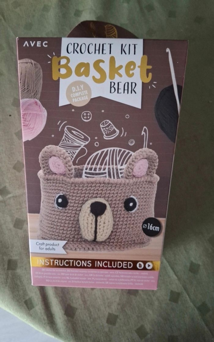 Kit crochet panier 🐻