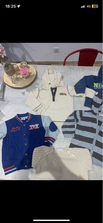 Lot de 8 vêtements garçon 18 mois 