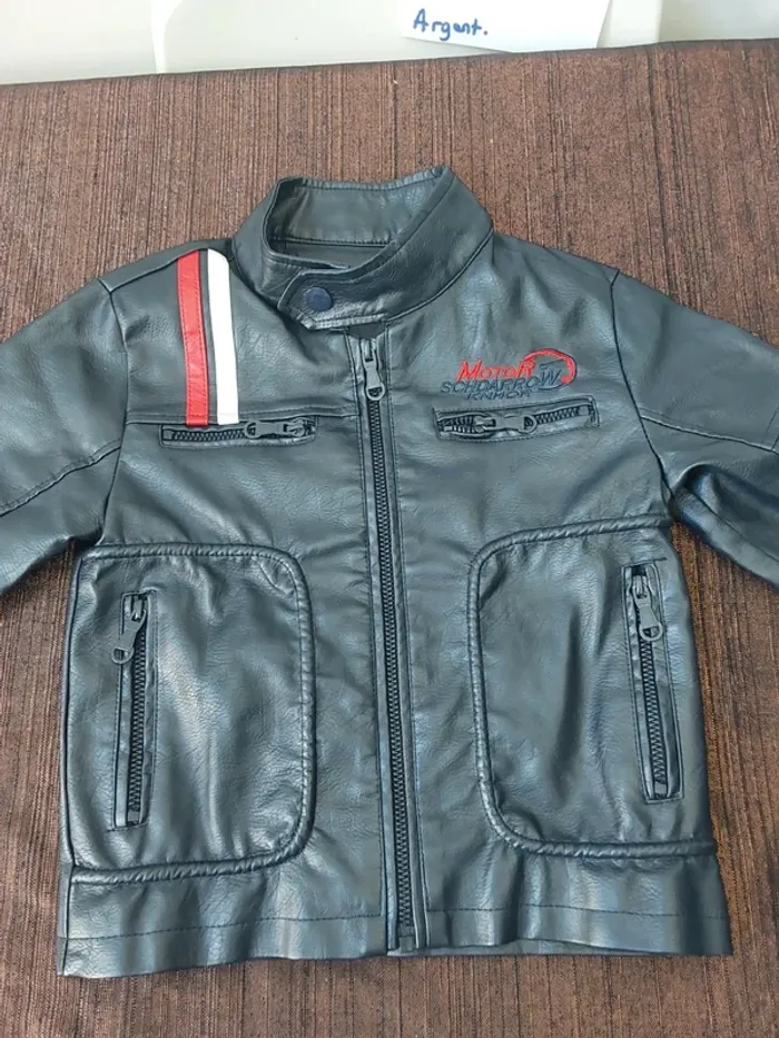 Manteau ”moto” garçon - photo numéro 2
