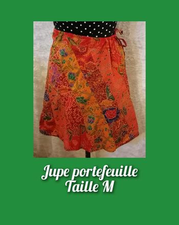 Jupe courte multicolore patchwork Taille M